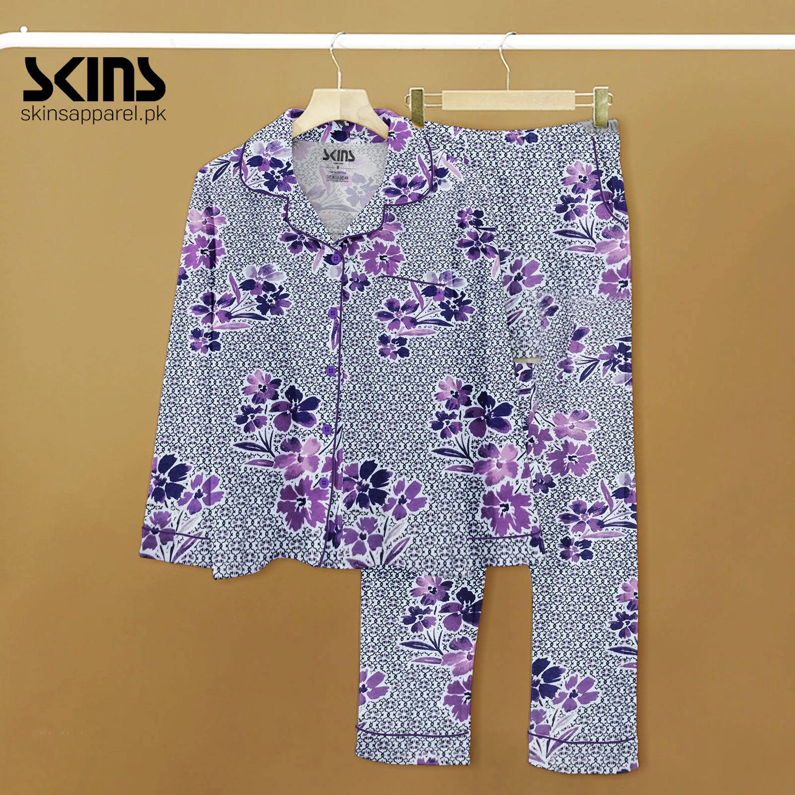 FLORAL JERSEY FABRIC PJs