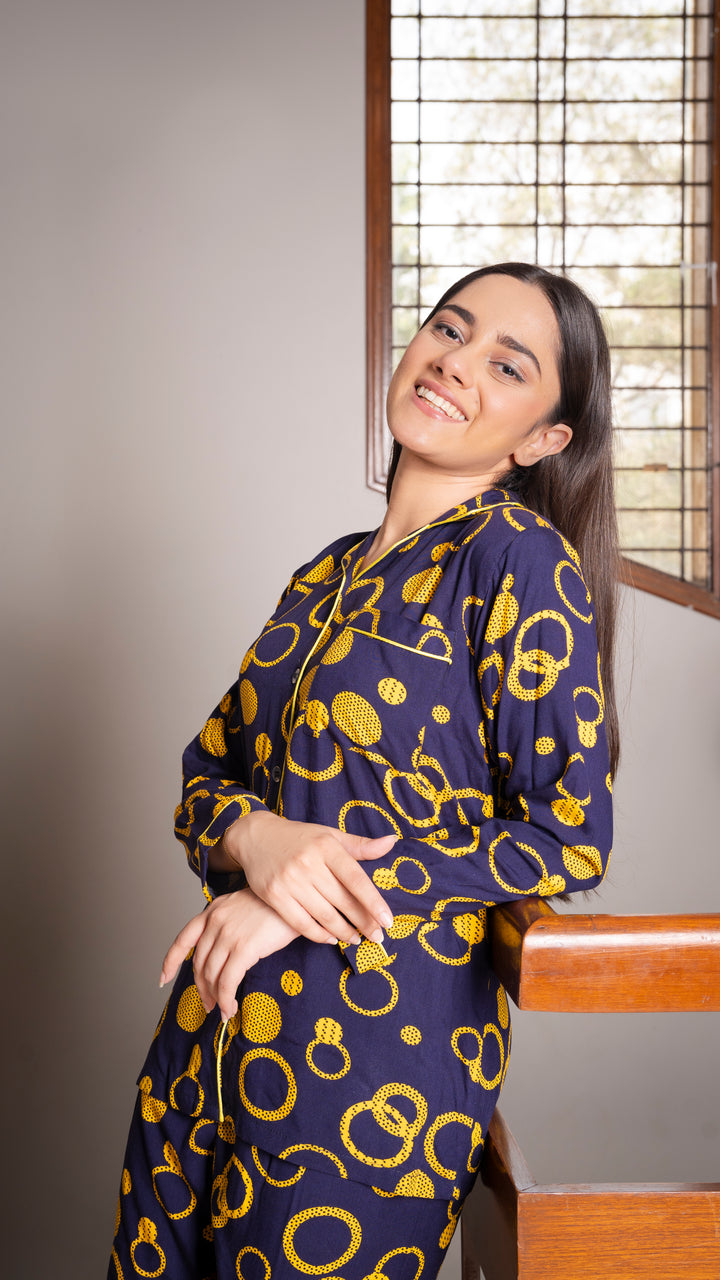 Gold Rings PJ Set