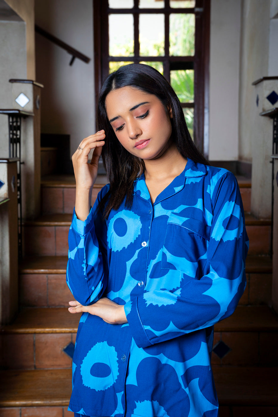 Blue Patches PJ Set