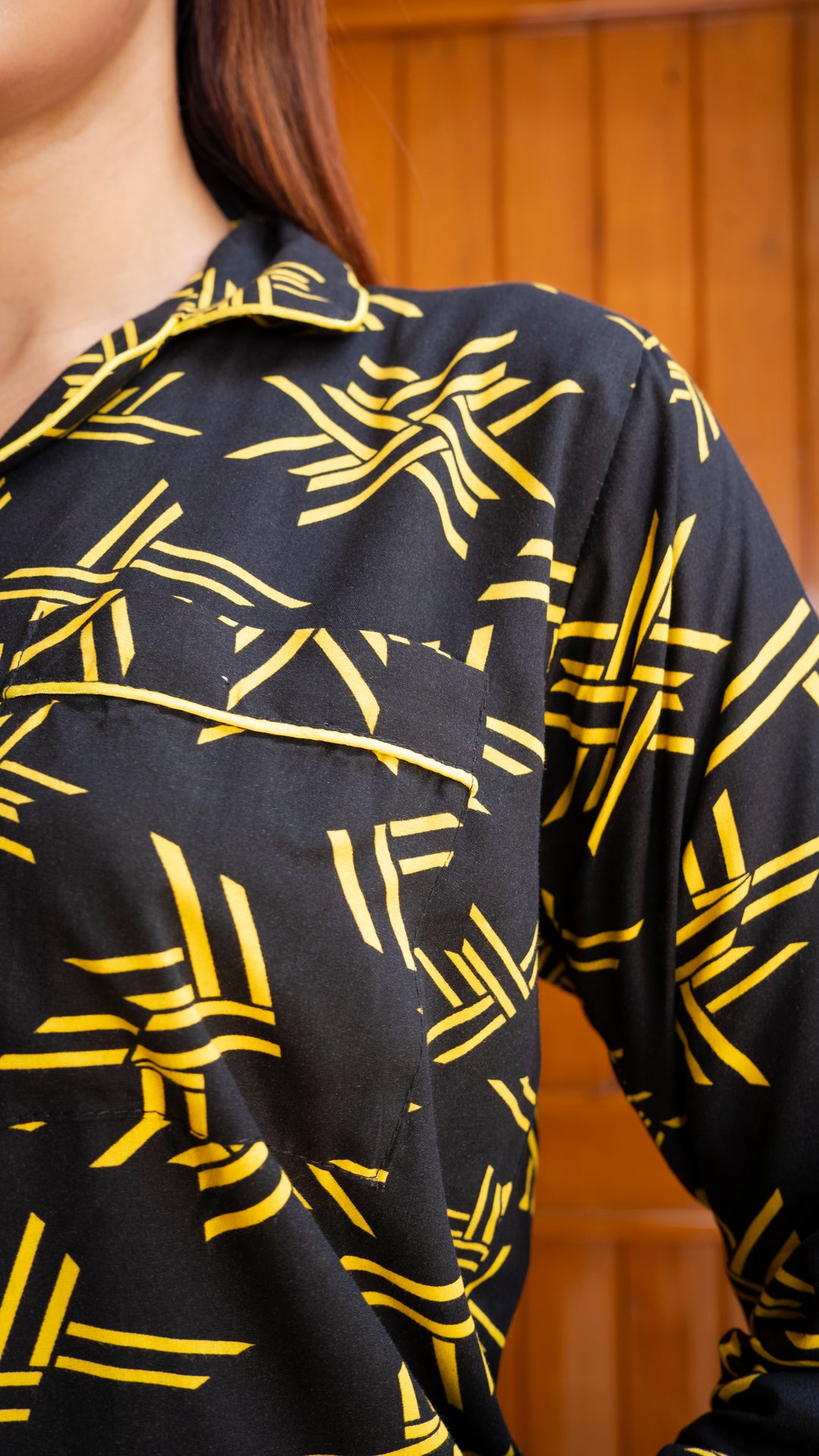 Yellow Lines PJ Set