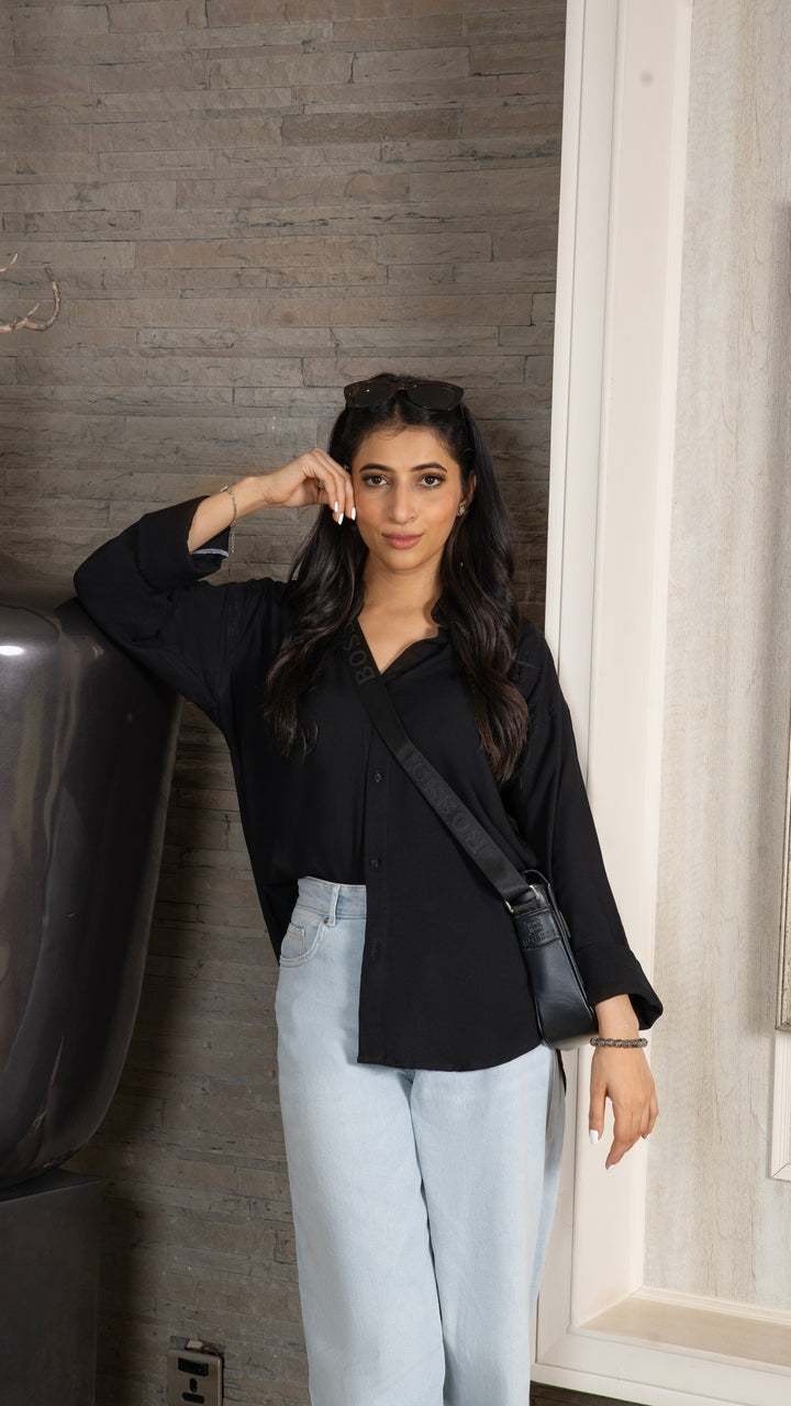 Black Oversized Shirt