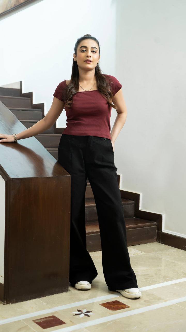 Black Wide Leg Jeans