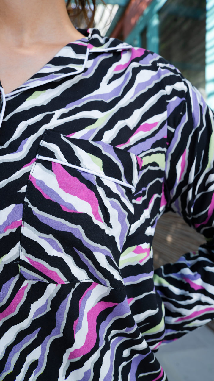Multi Zebra PJ Set