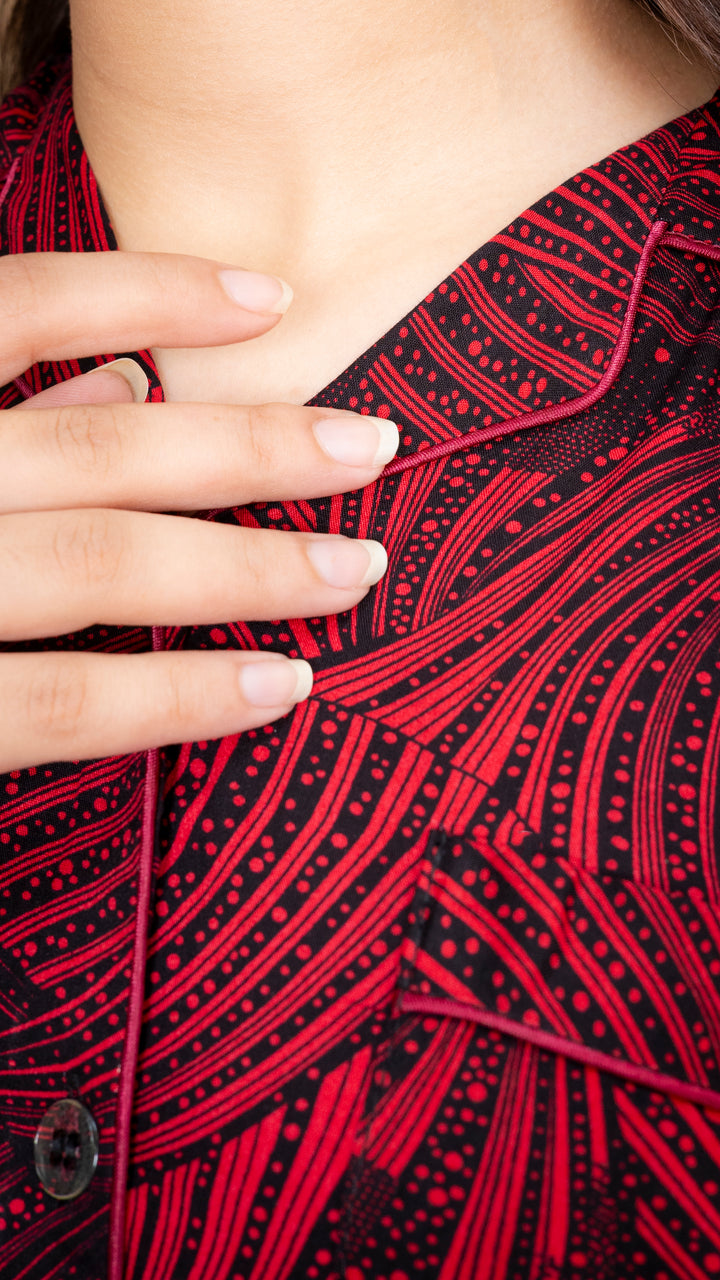 Red & Black PJ Set