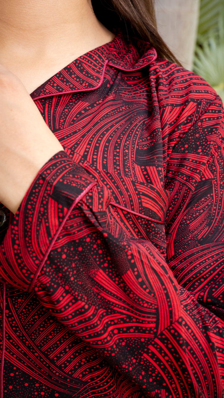 Red & Black PJ Set