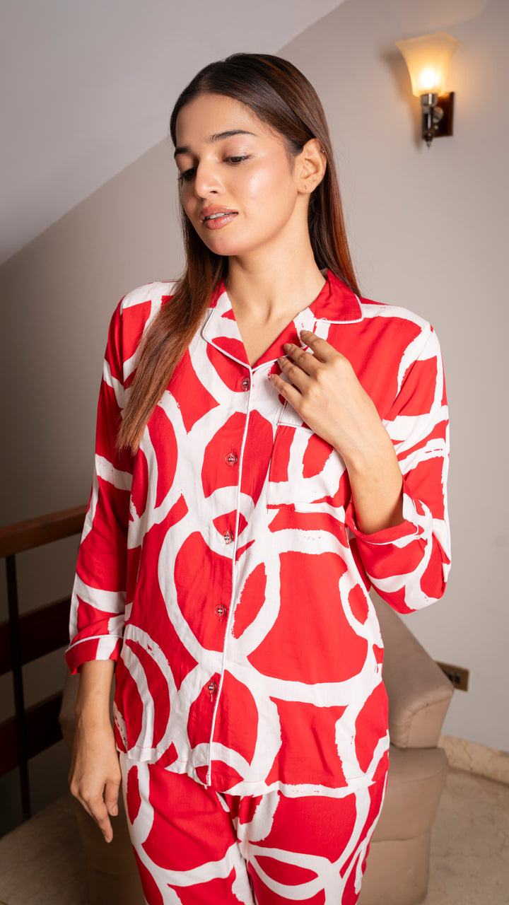 Red Rings PJ Set