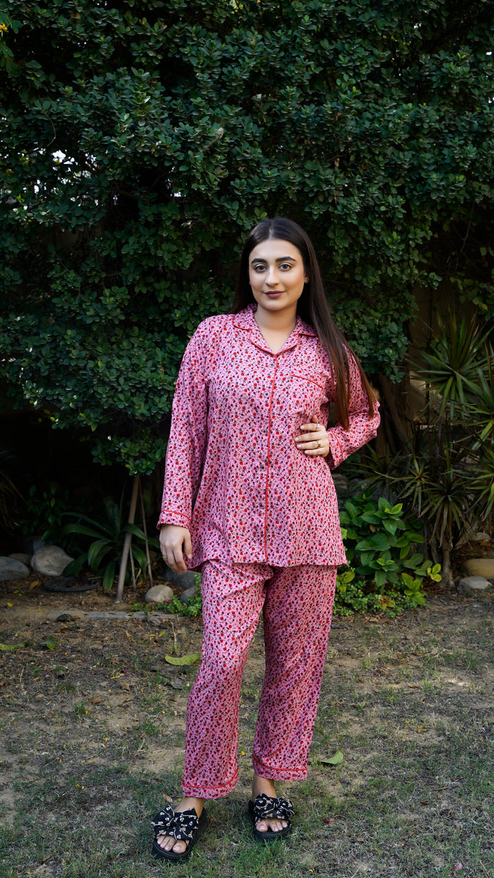 Pink Roses PJ Set