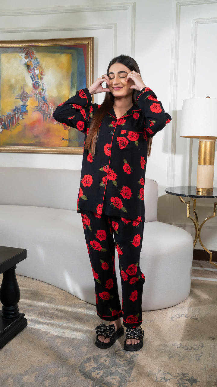 Red Roses PJ Set