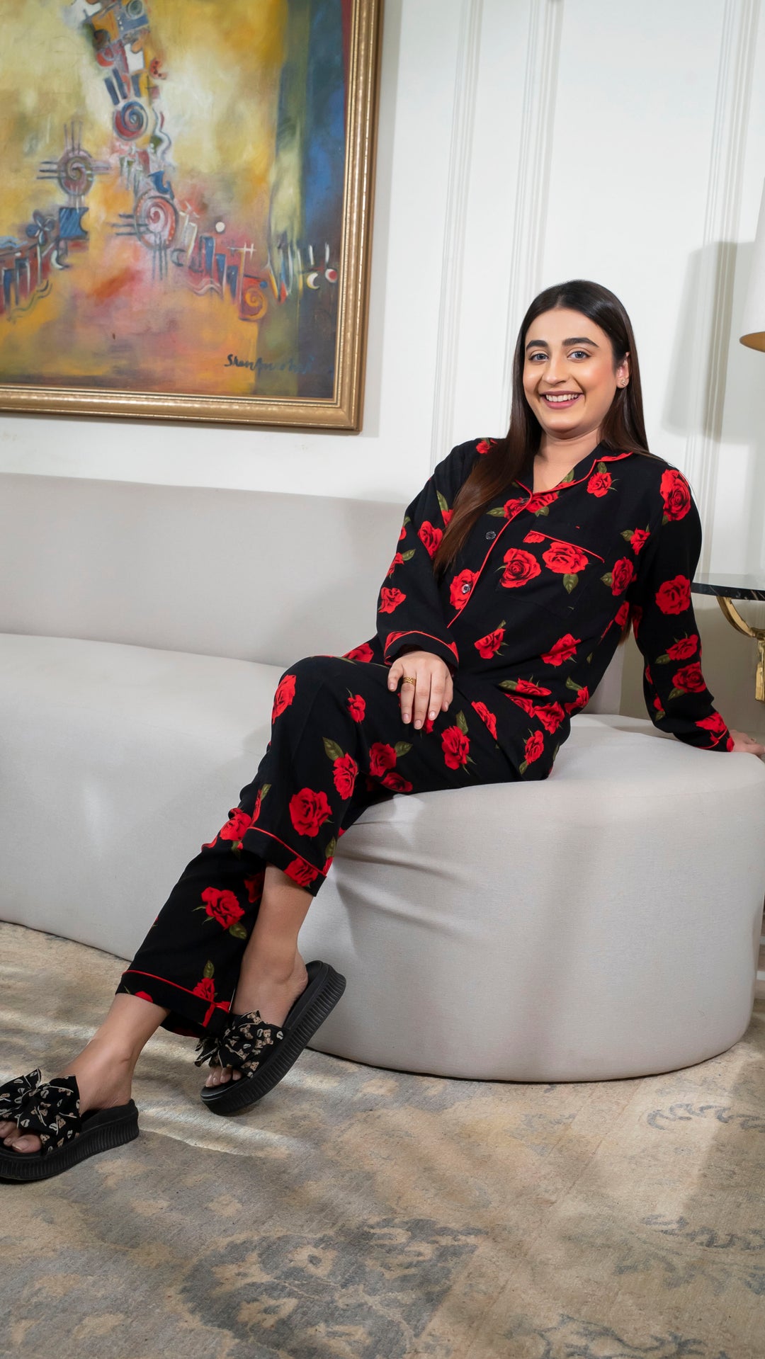 Red Roses PJ Set