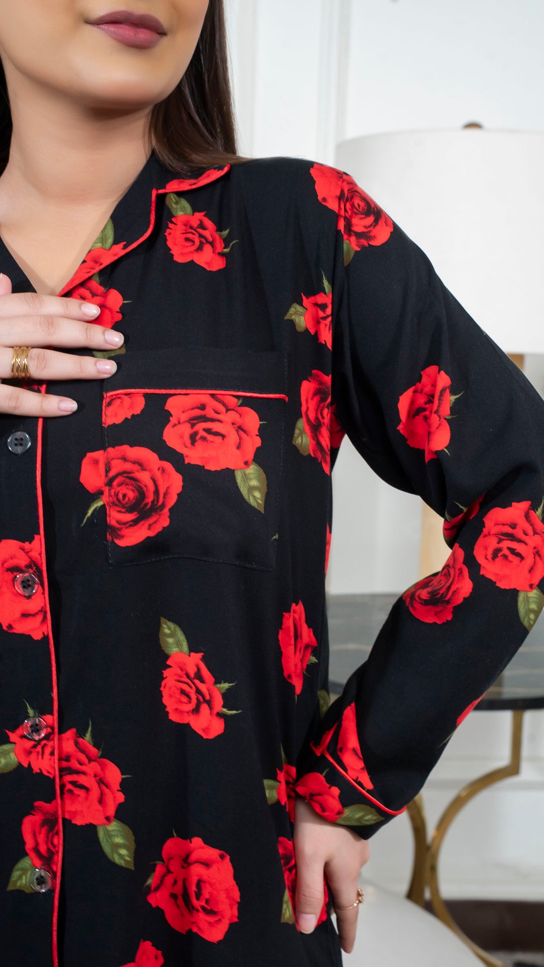 Red Roses PJ Set