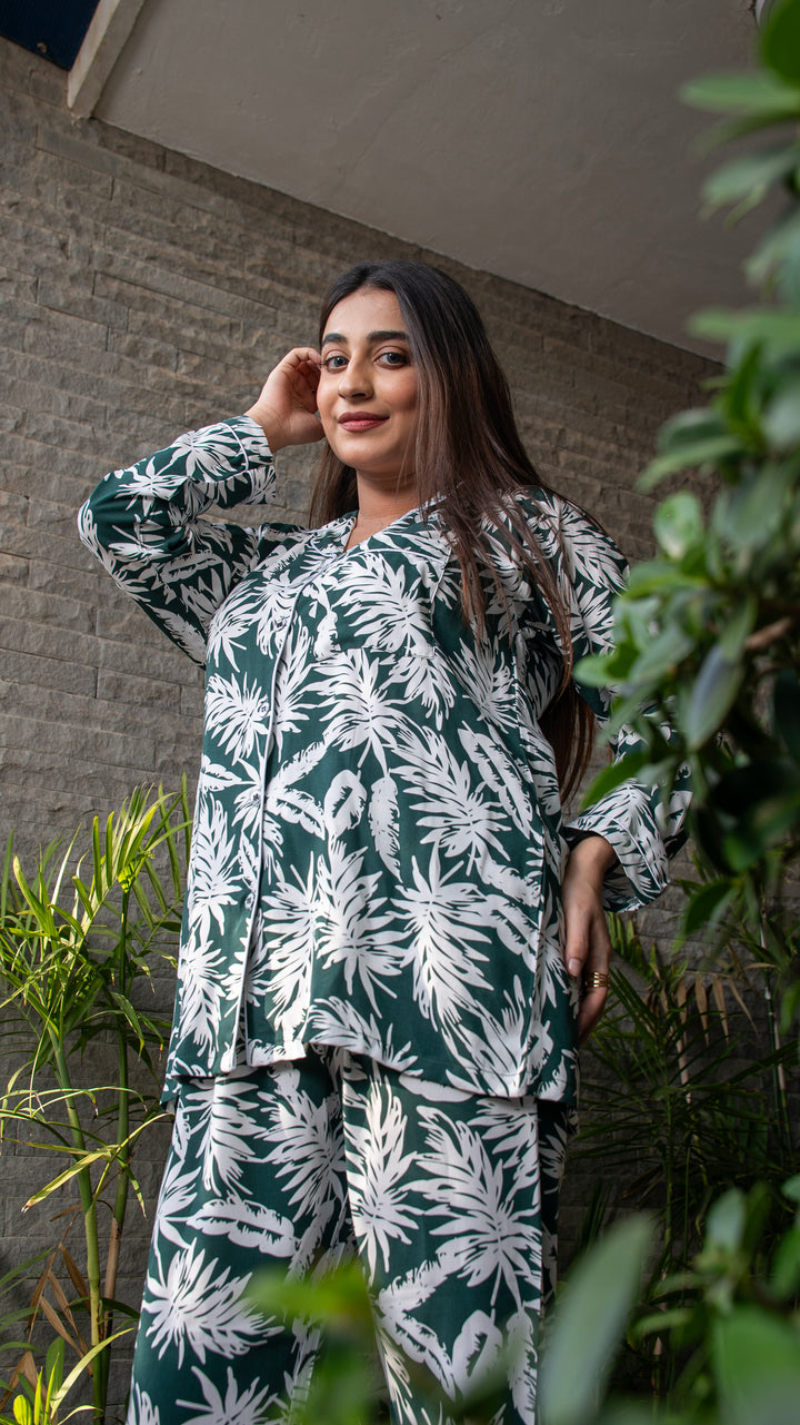 Emerald Tropics PJ Set