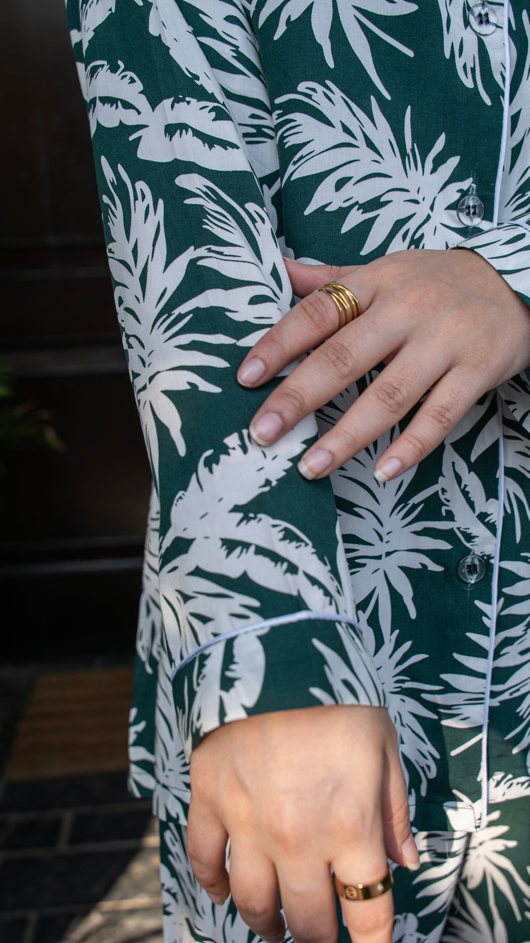 Emerald Tropics PJ Set