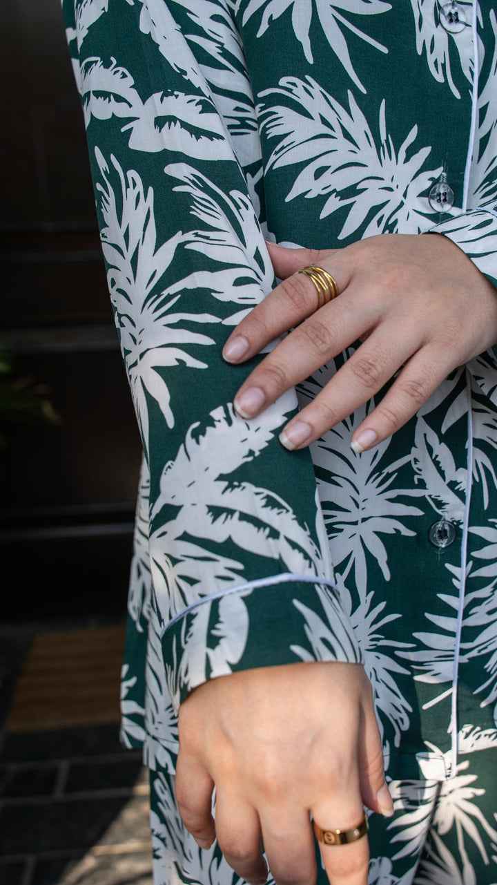 Emerald Tropics PJ Set