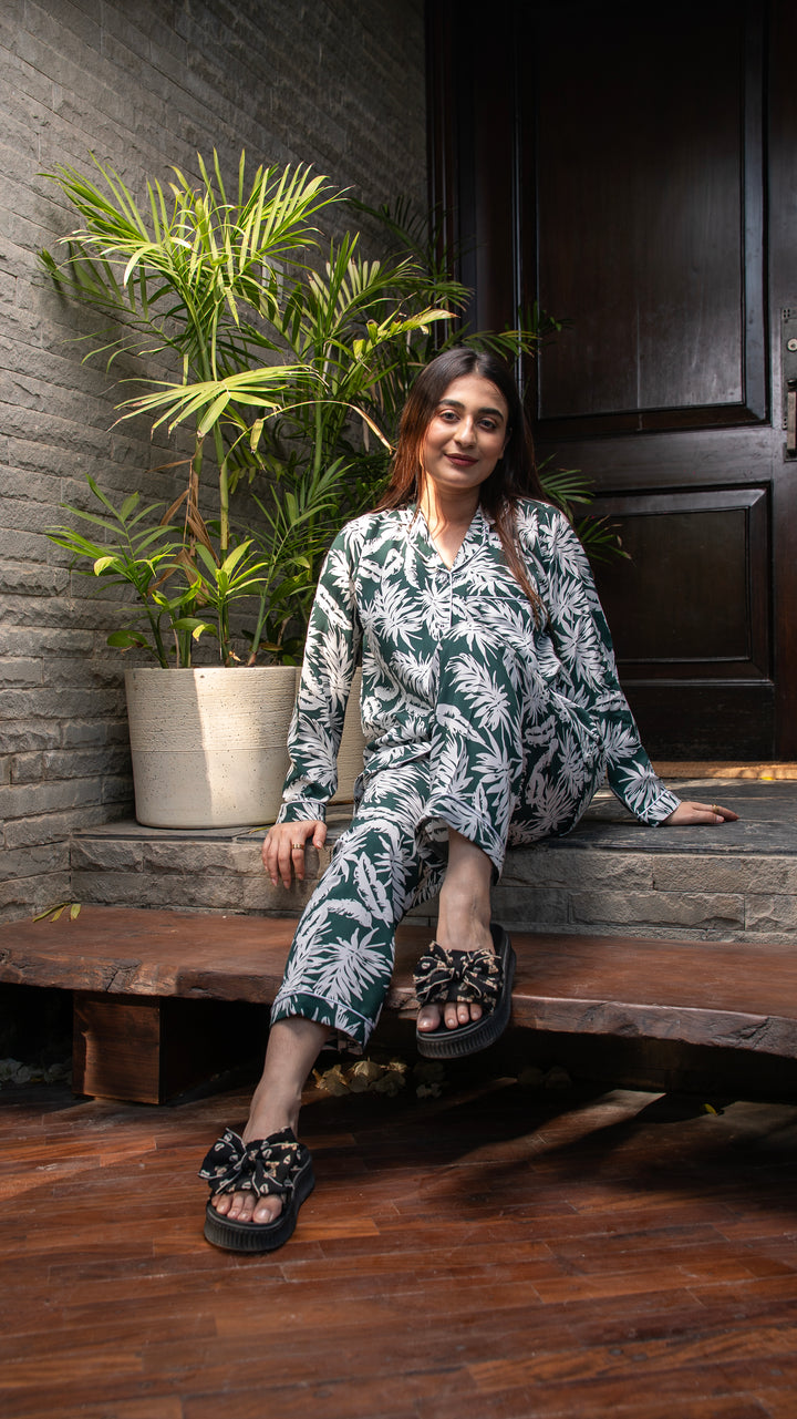 Emerald Tropics PJ Set