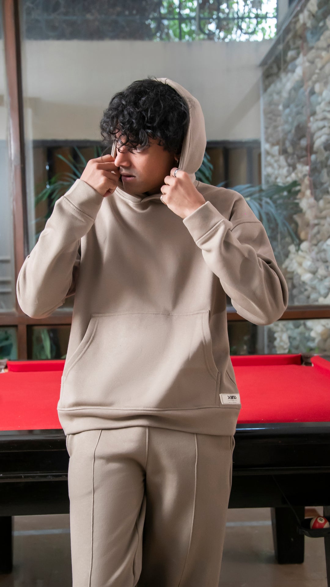 Coffee Brown Oversized Hoodie Set