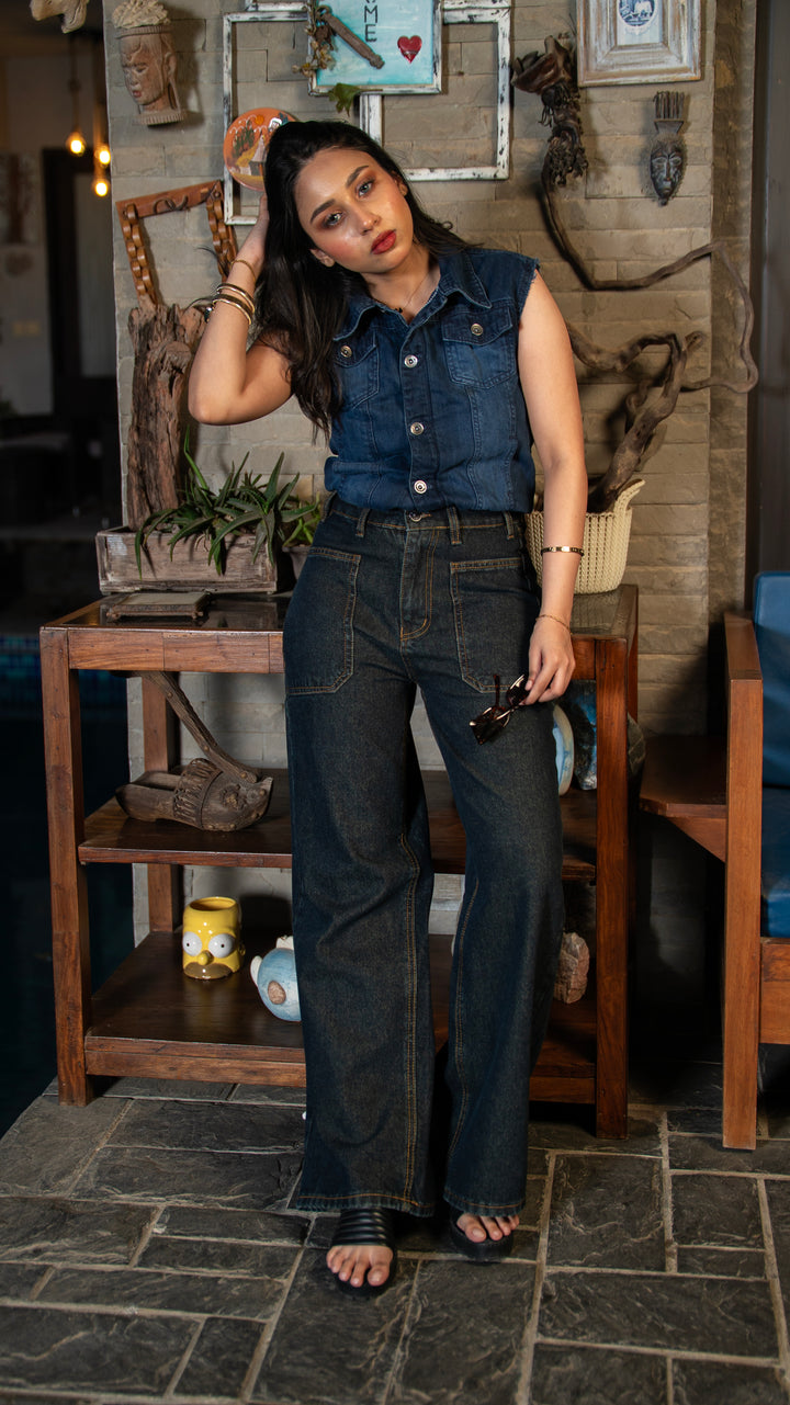 Green Edge Pocket Jeans