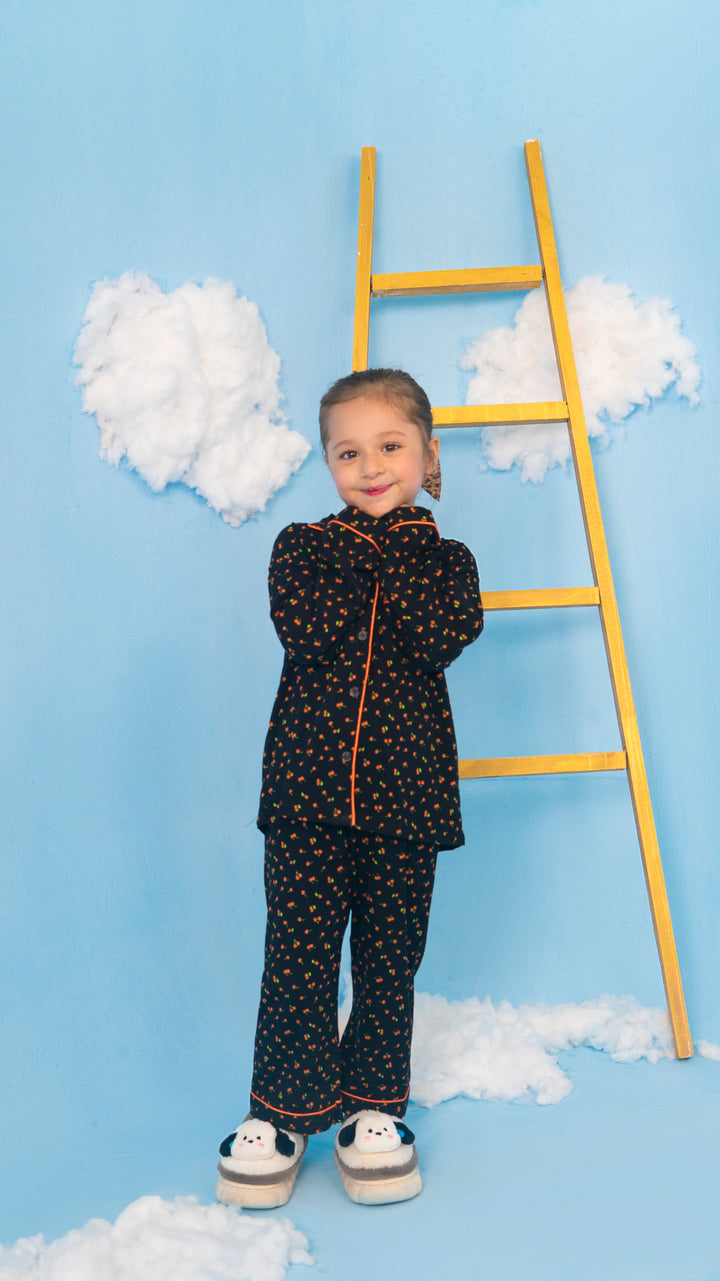 Orange Cherries Kids PJ Set