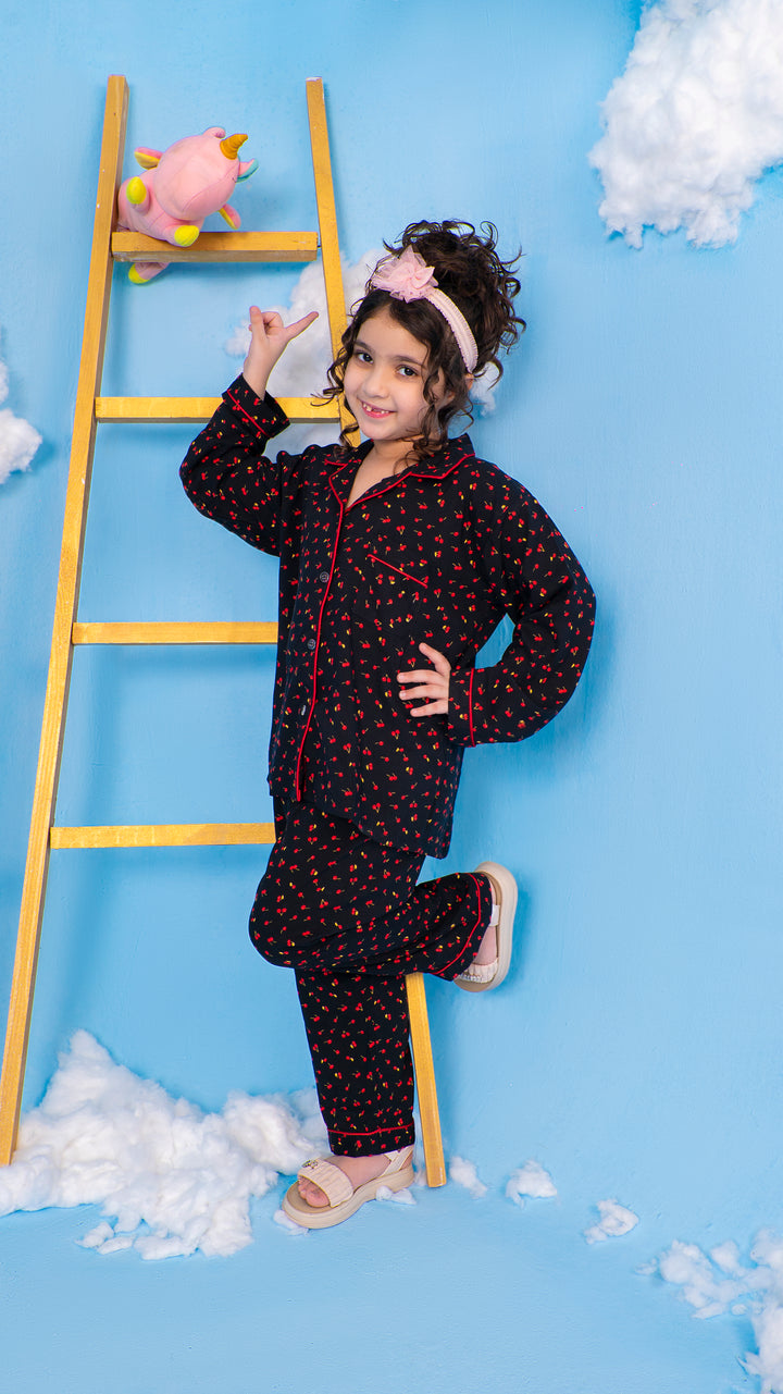 Red Cherries Kids PJ Set