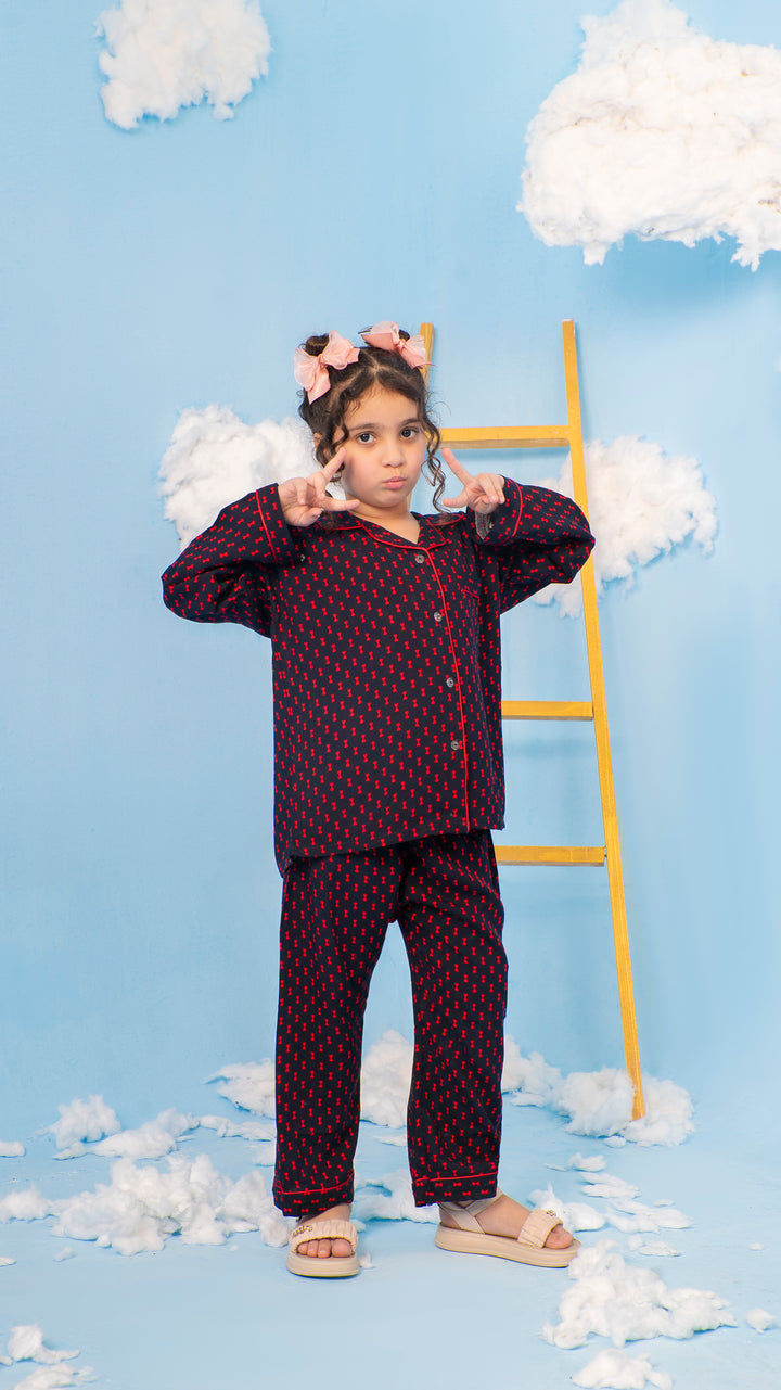 Red Bows Kids PJ Set