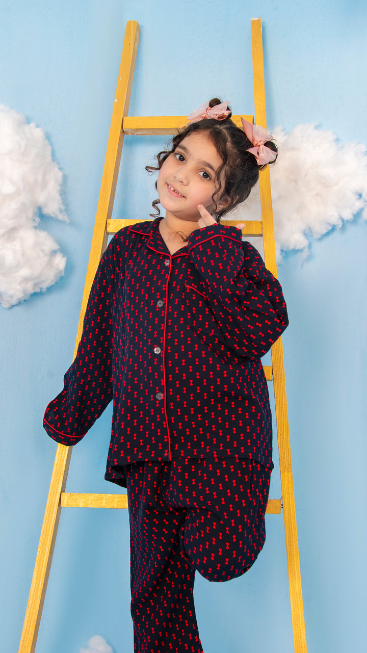 Red Bows Kids PJ Set
