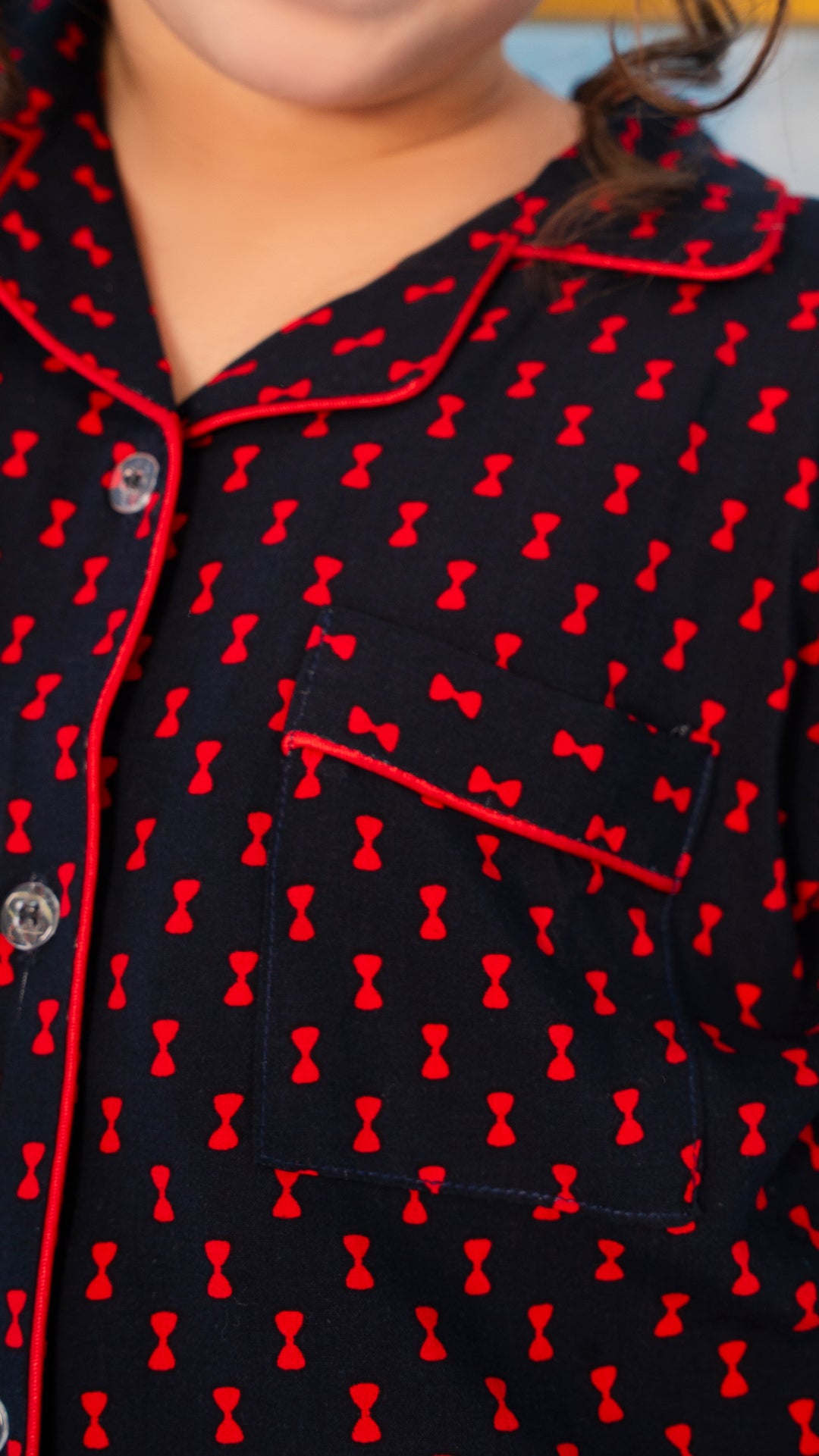 Red Bows Kids PJ Set