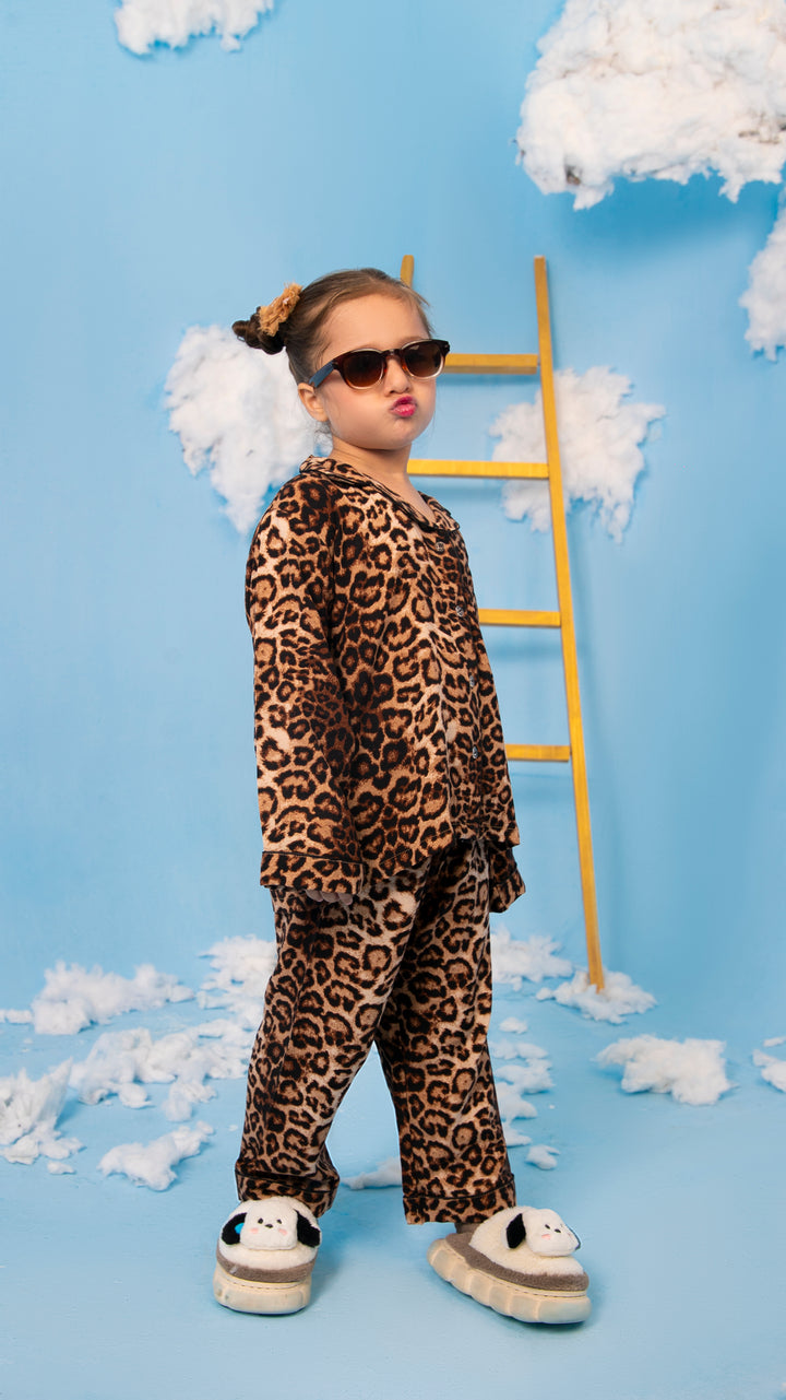 Leopard Kids PJ Set