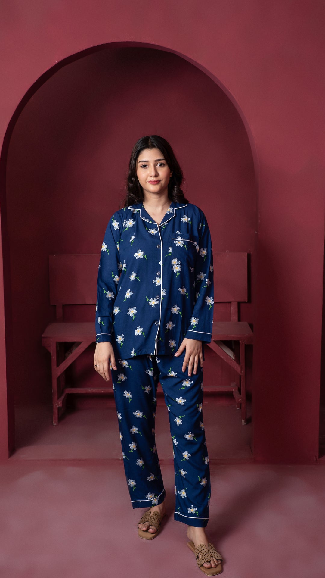 Sapphire Petals PJ Set