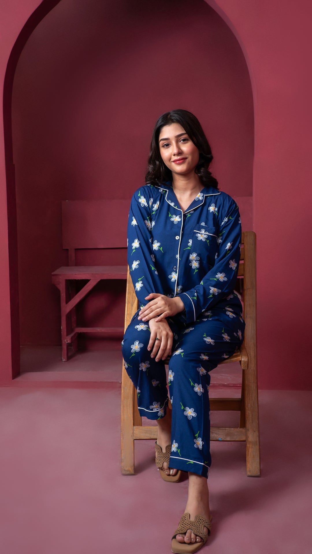 Sapphire Petals PJ Set
