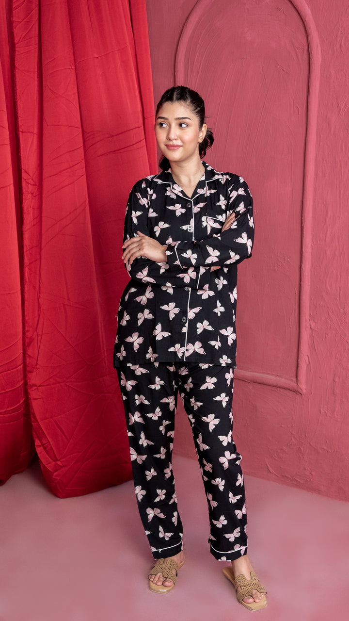 Pink Butterflies PJ Set