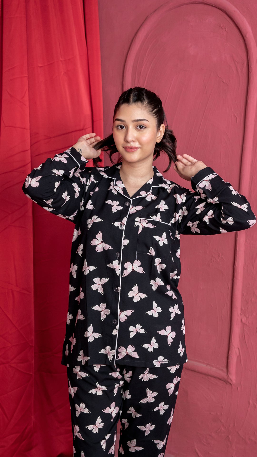 Pink Butterflies PJ Set