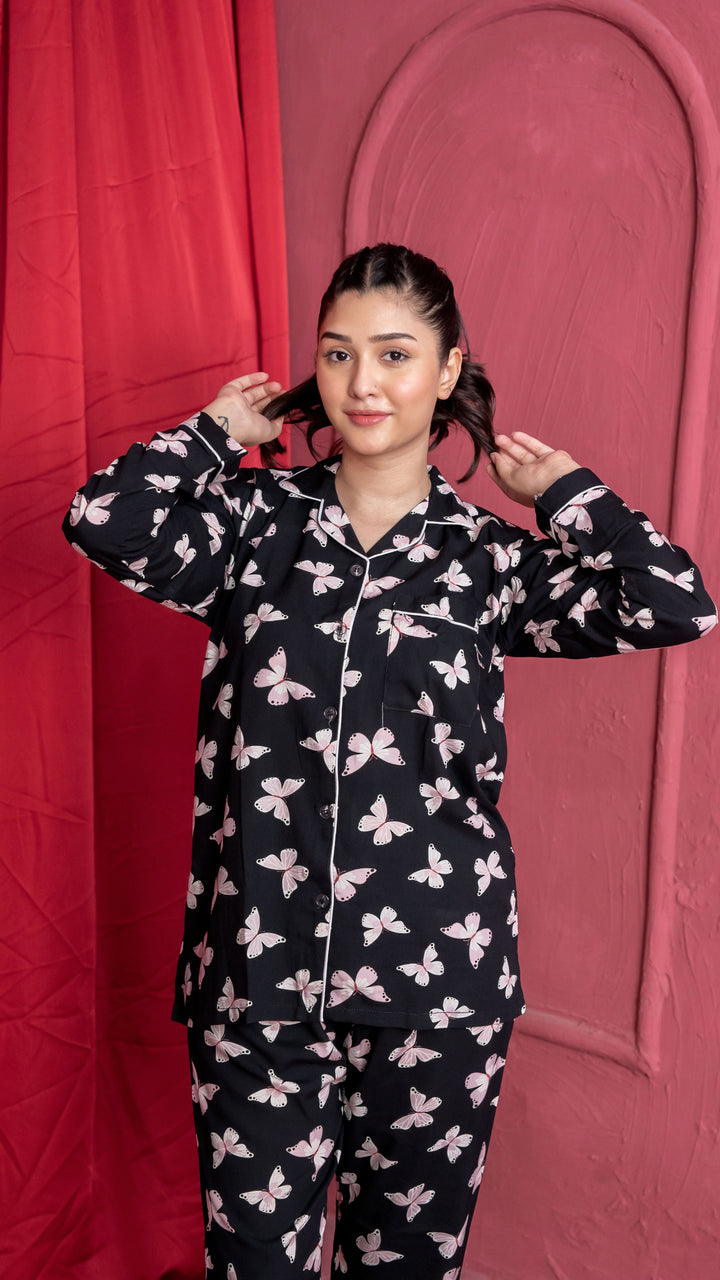 Pink Butterflies PJ Set