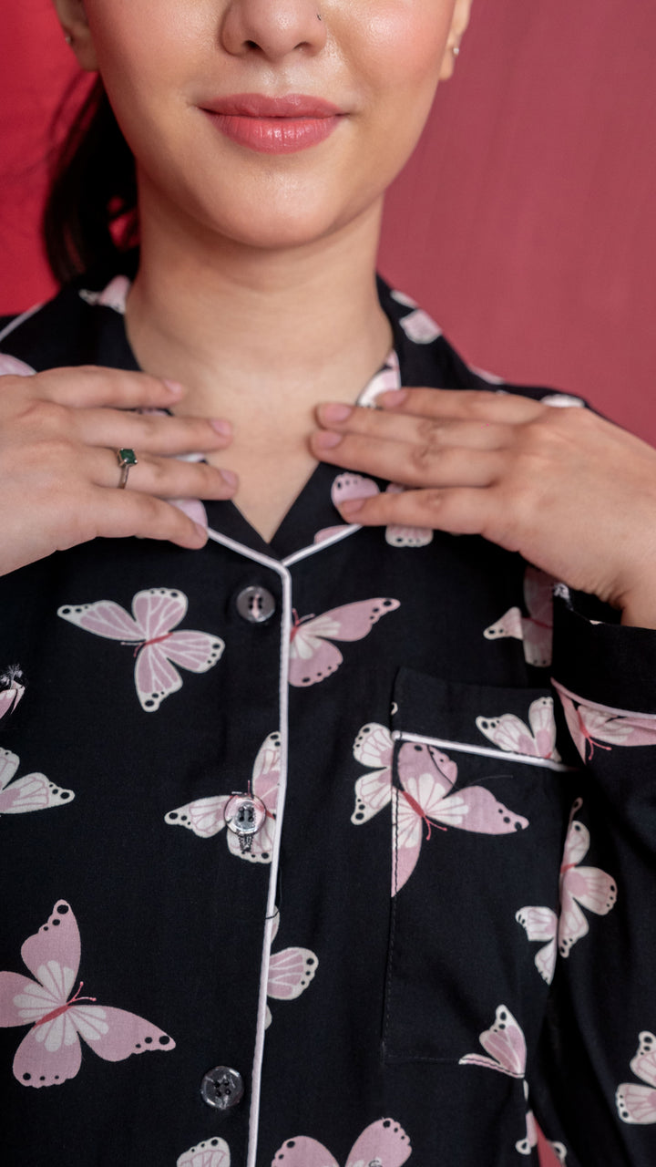 Pink Butterflies PJ Set