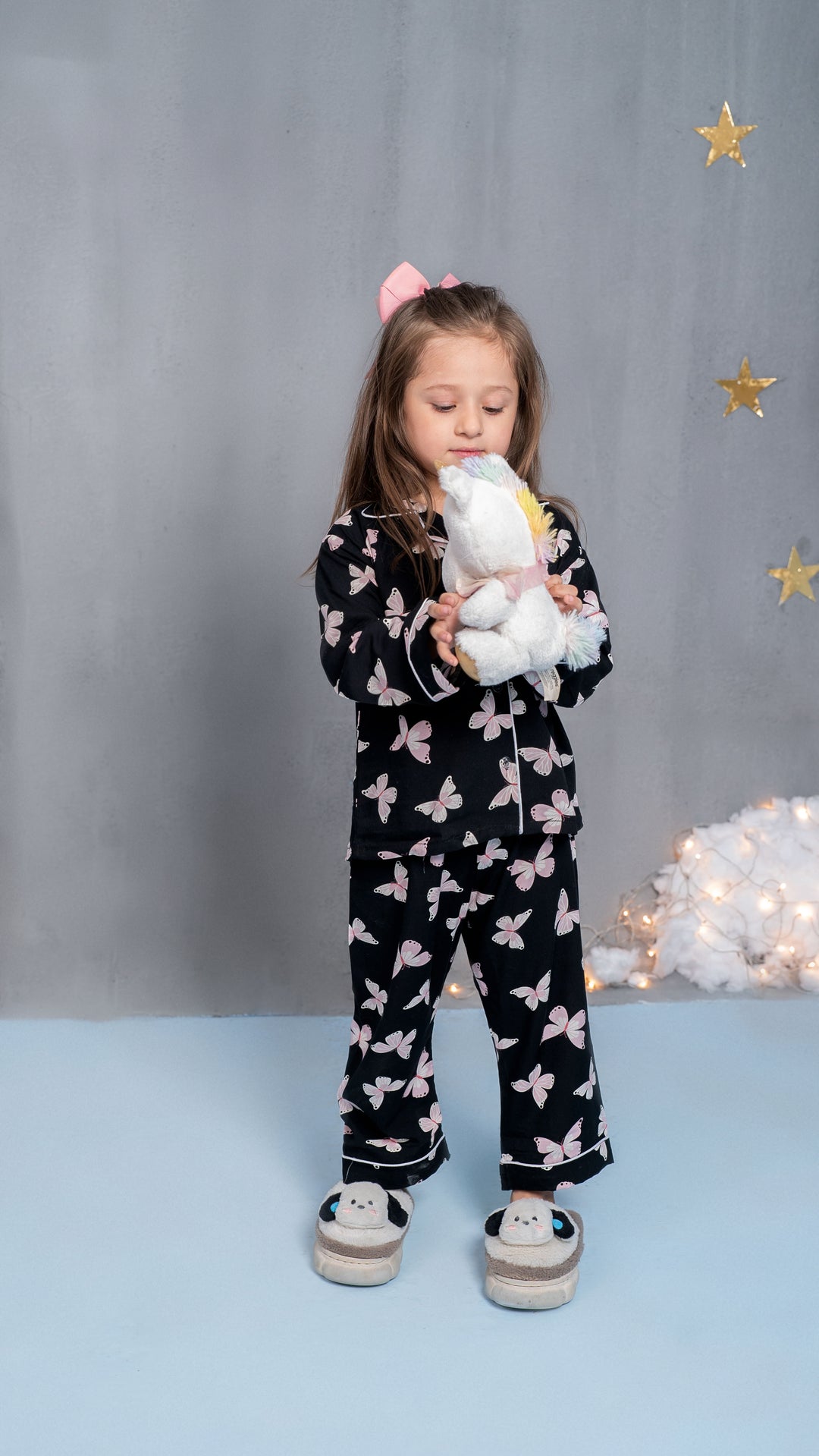 Pink Butterflies Kids PJ Set