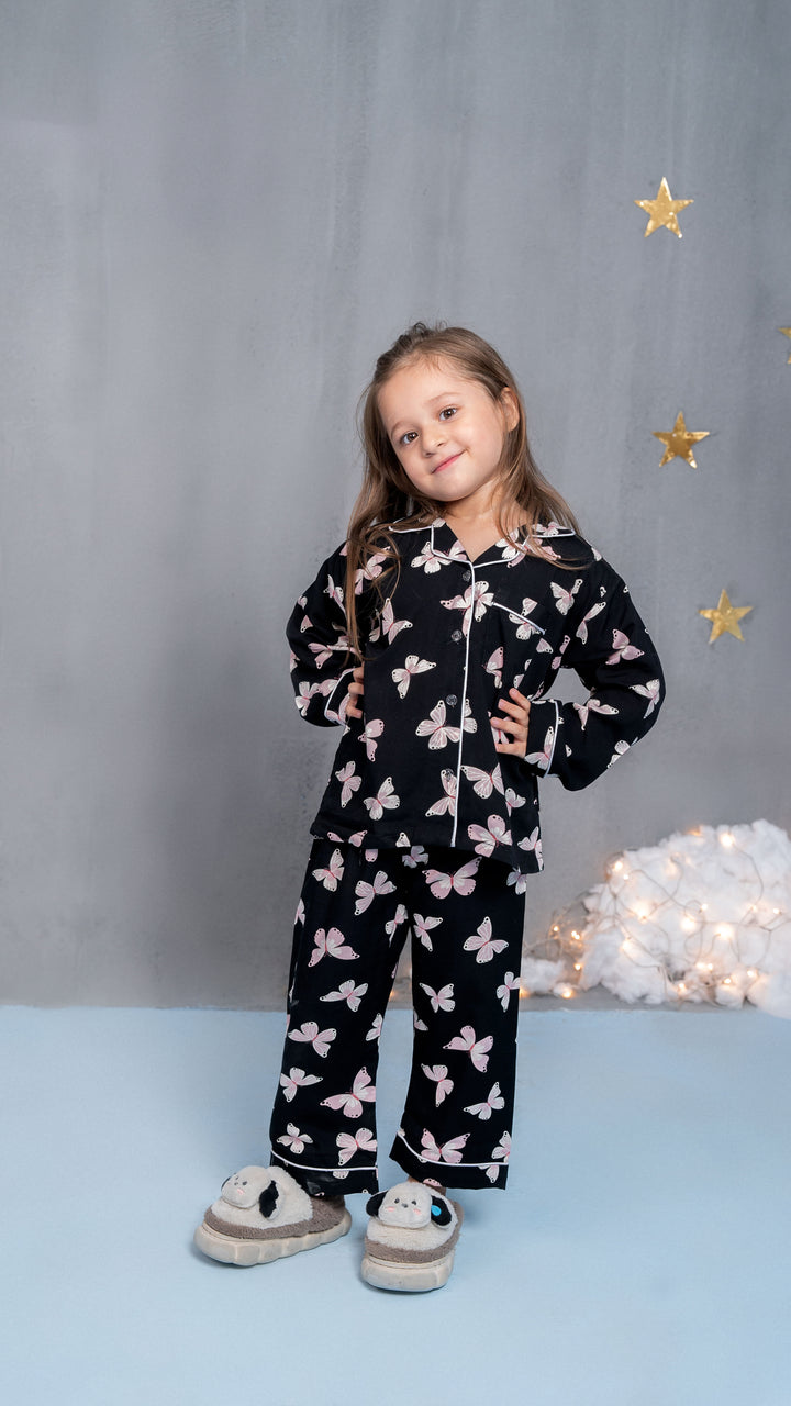 Pink Butterflies Kids PJ Set
