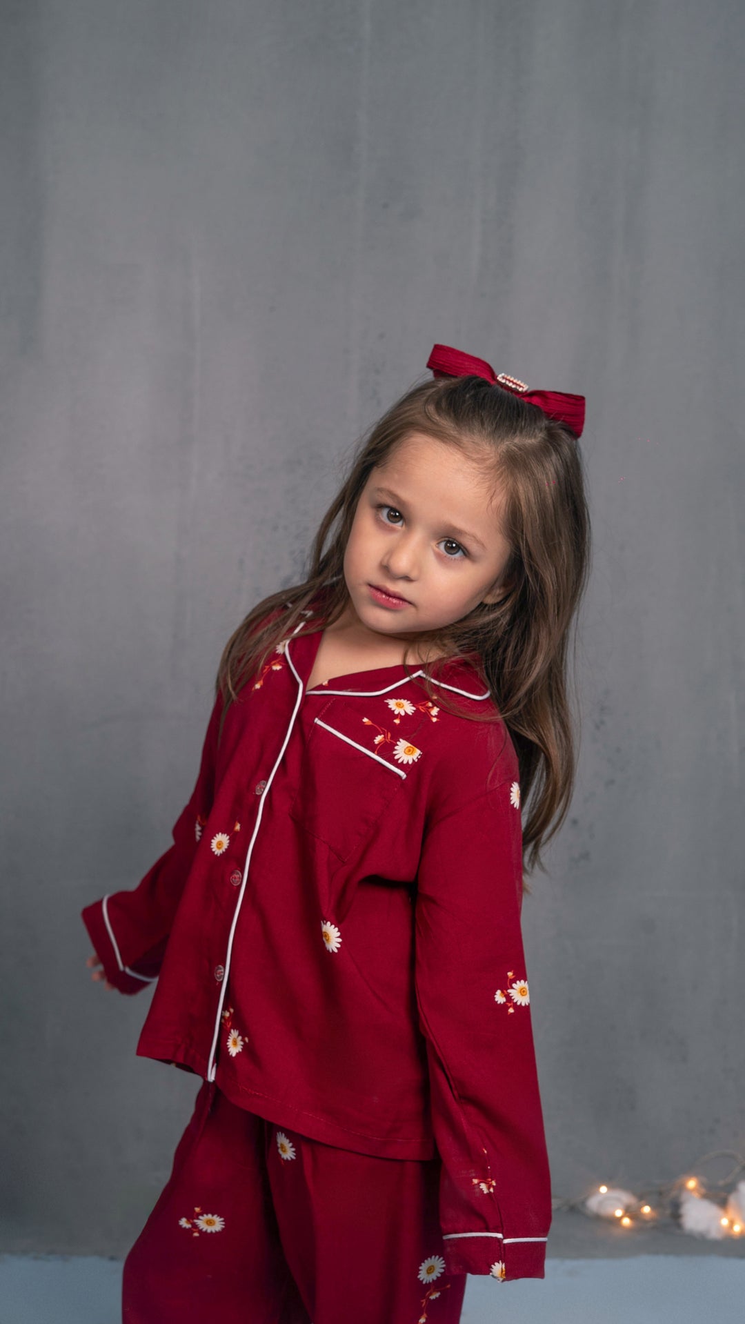 Crimson Daisy Kids PJ Set