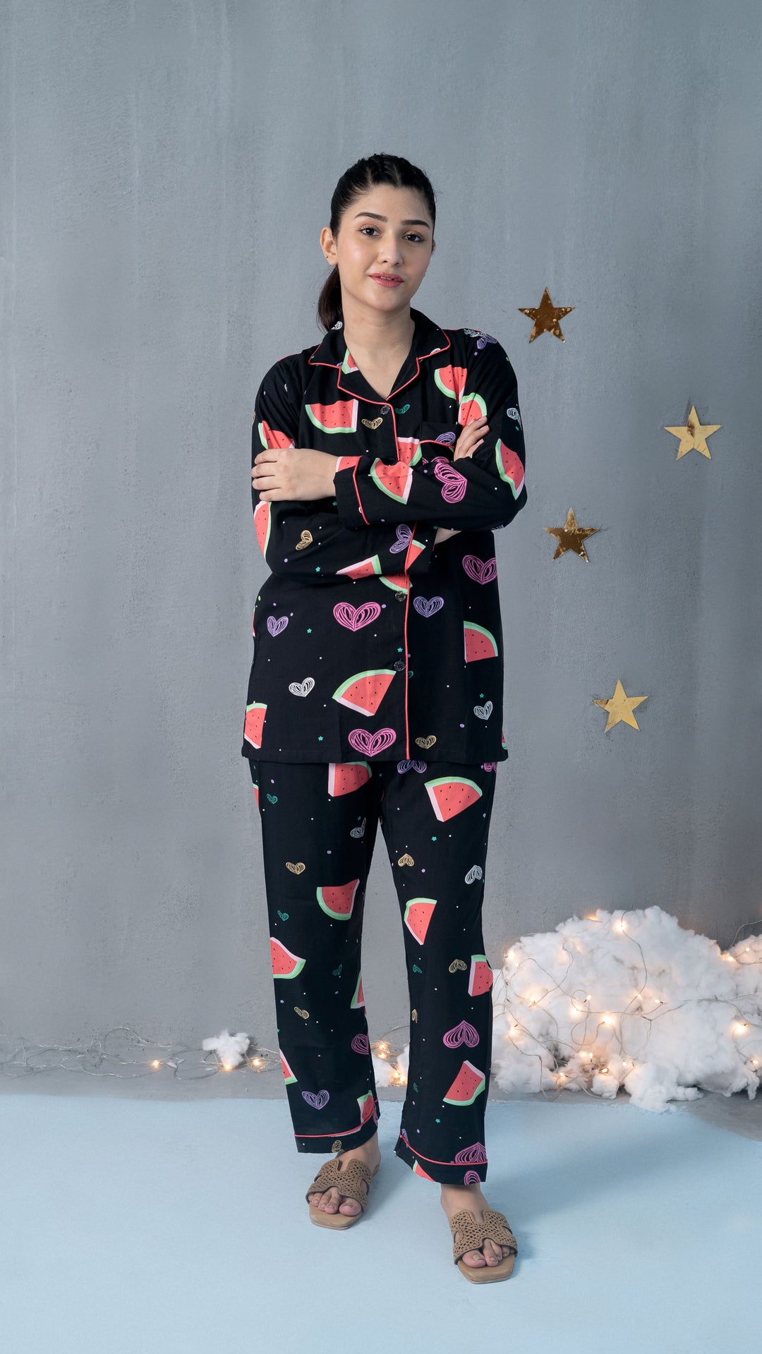 Watermelon Hearts PJ Set