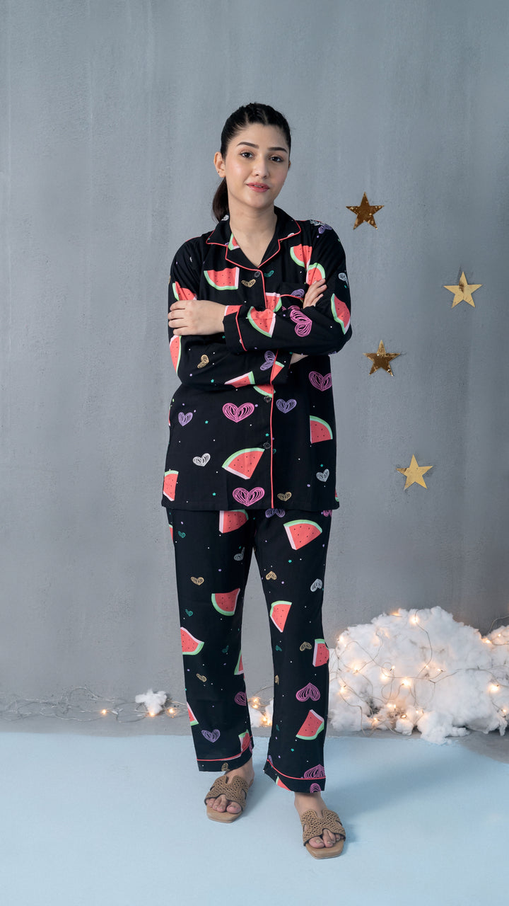 Watermelon Hearts PJ Set