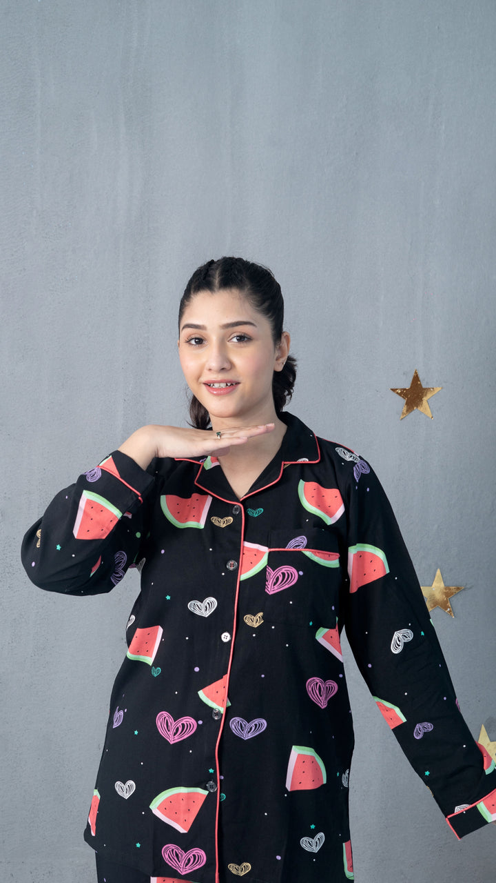 Watermelon Hearts PJ Set