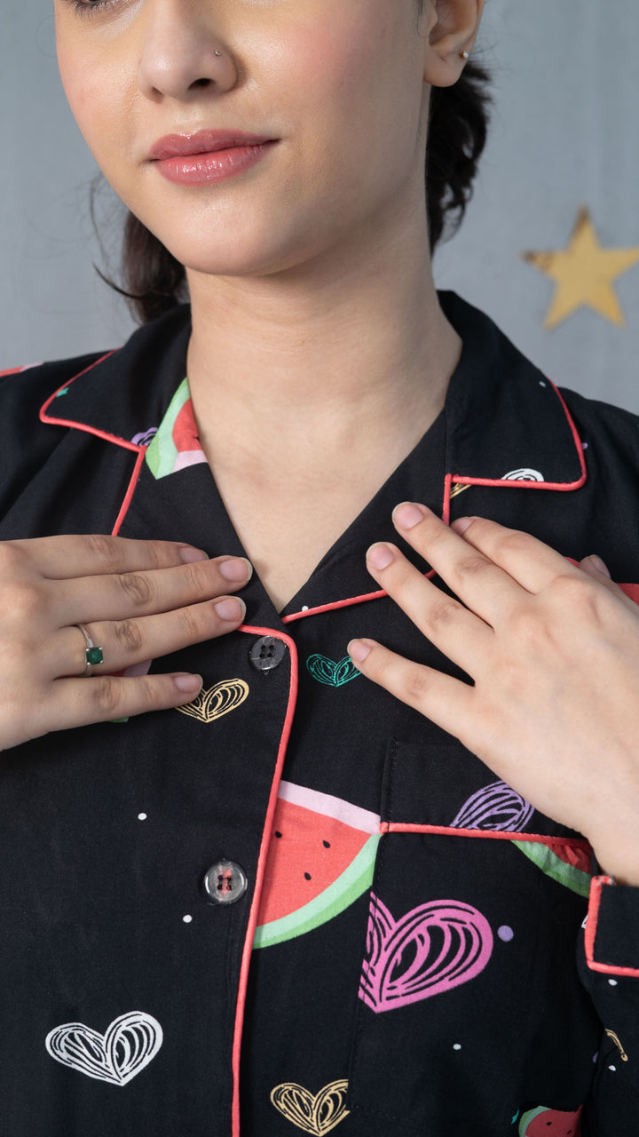 Watermelon Hearts PJ Set