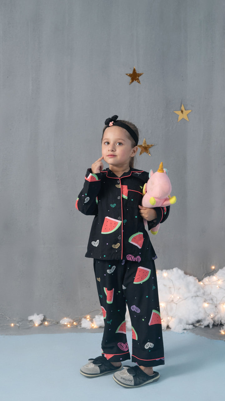 Watermelon Hearts Kids PJ Set