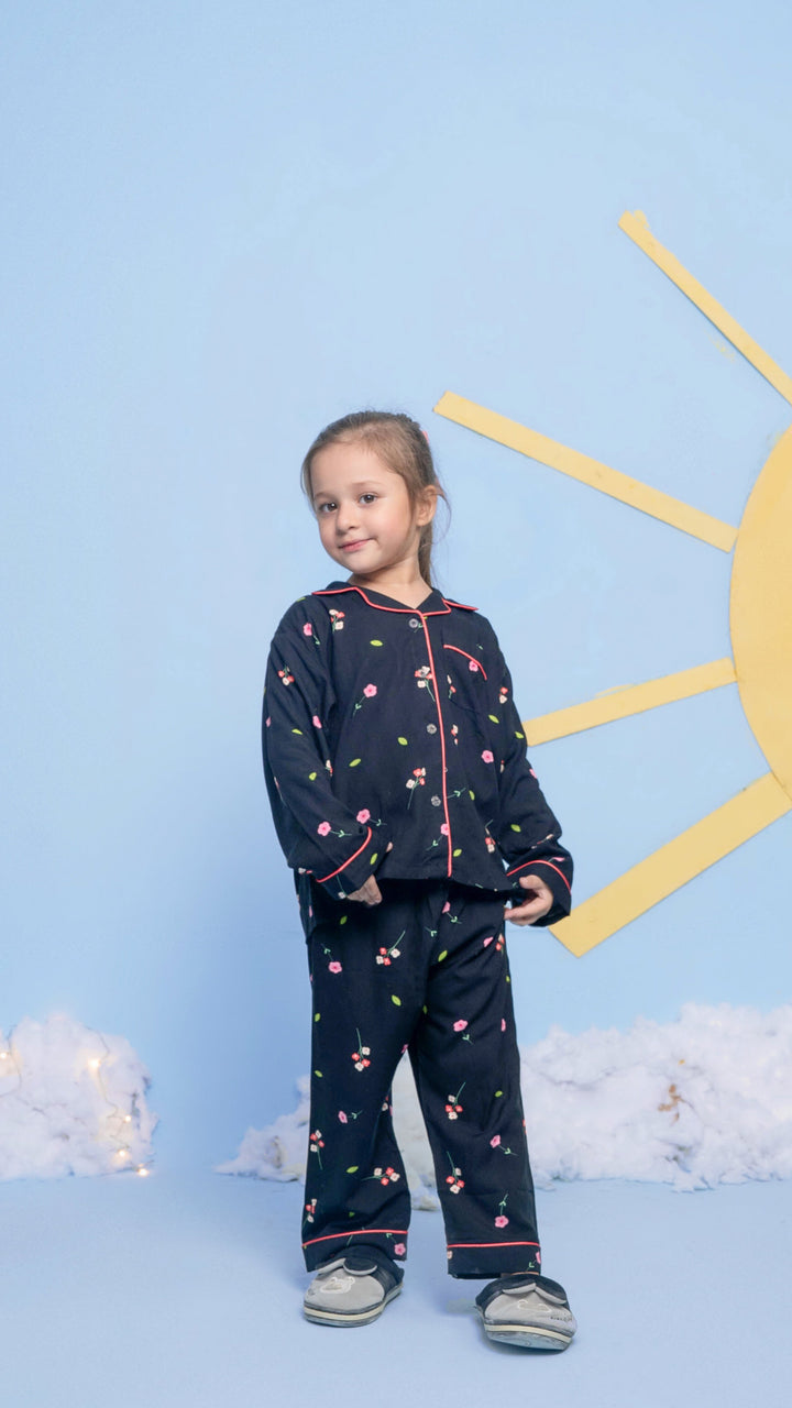 Coral Bloom Kids PJ Set