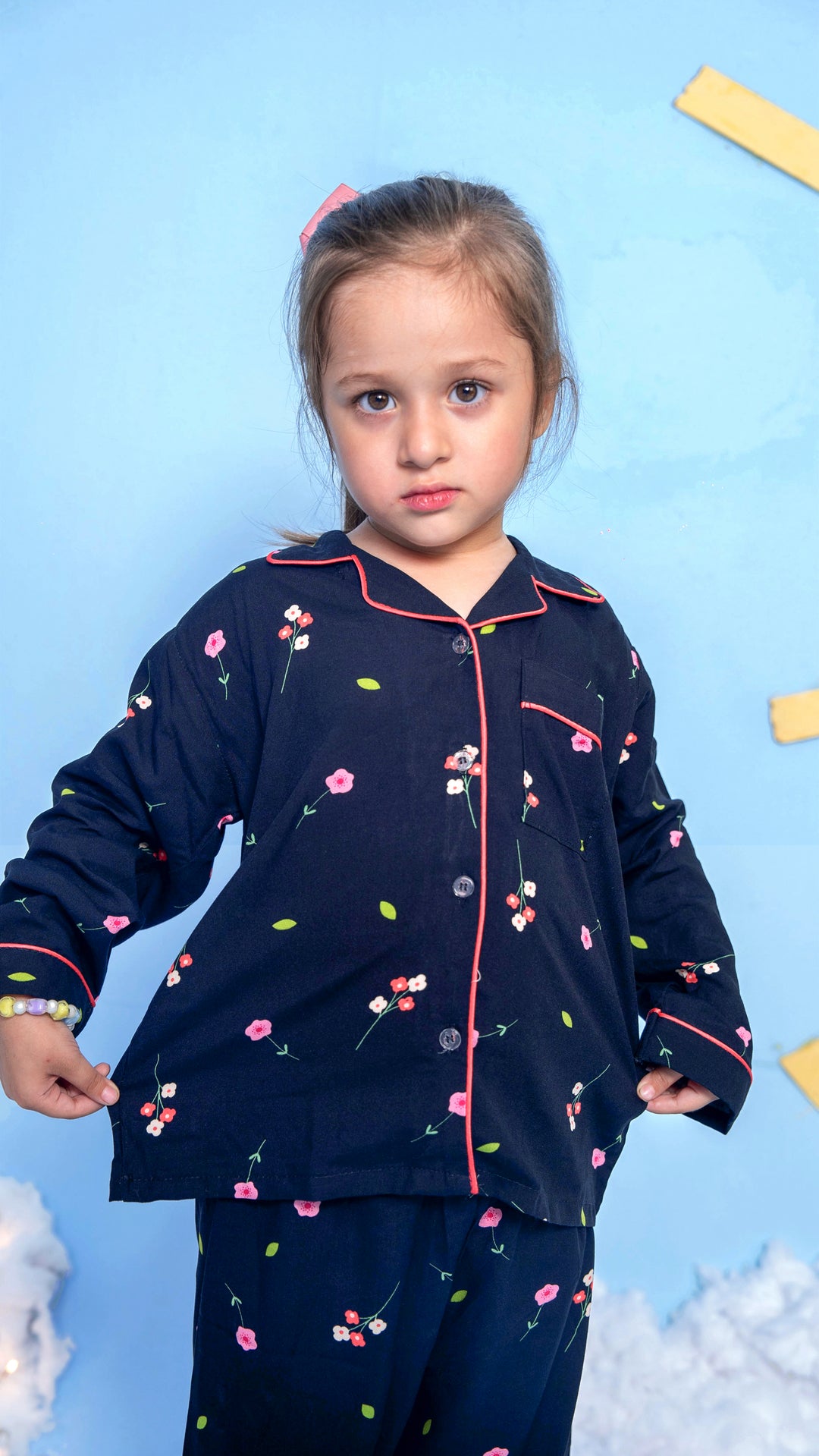 Coral Bloom Kids PJ Set