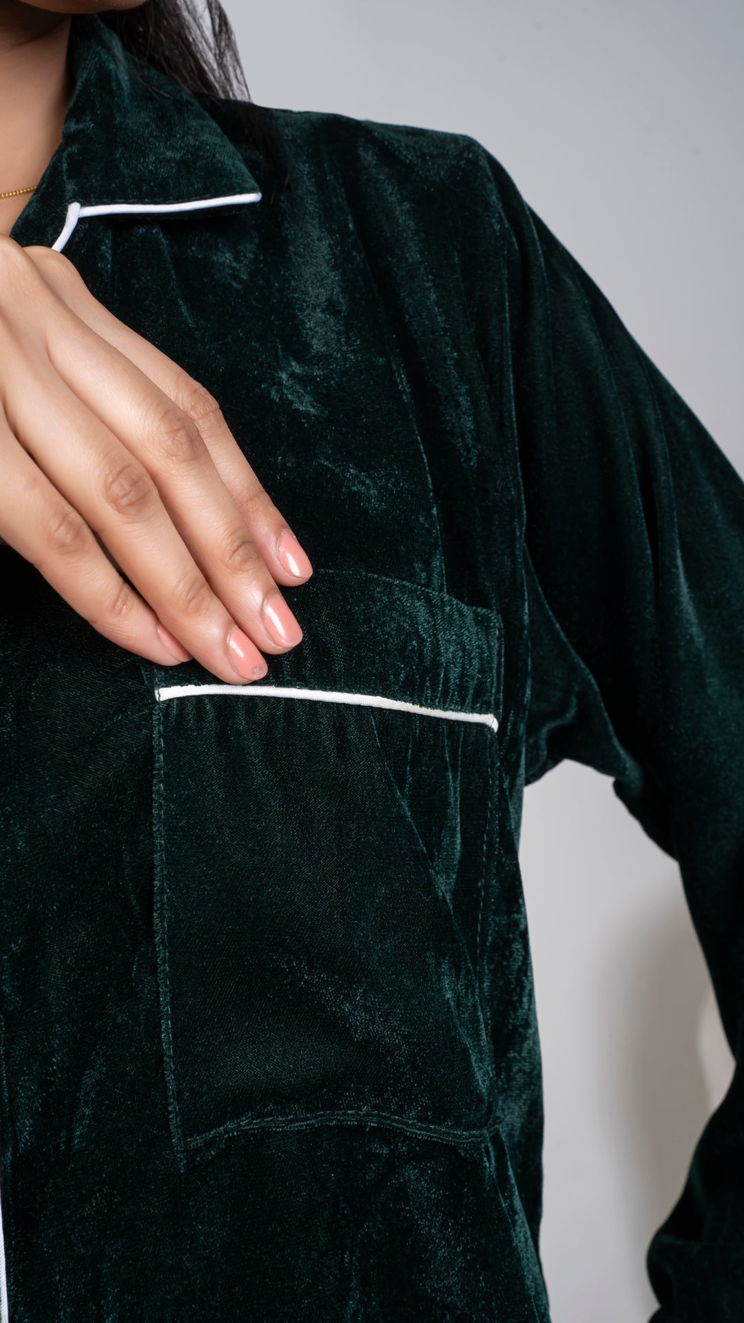 Green Premium Velvet PJ Set