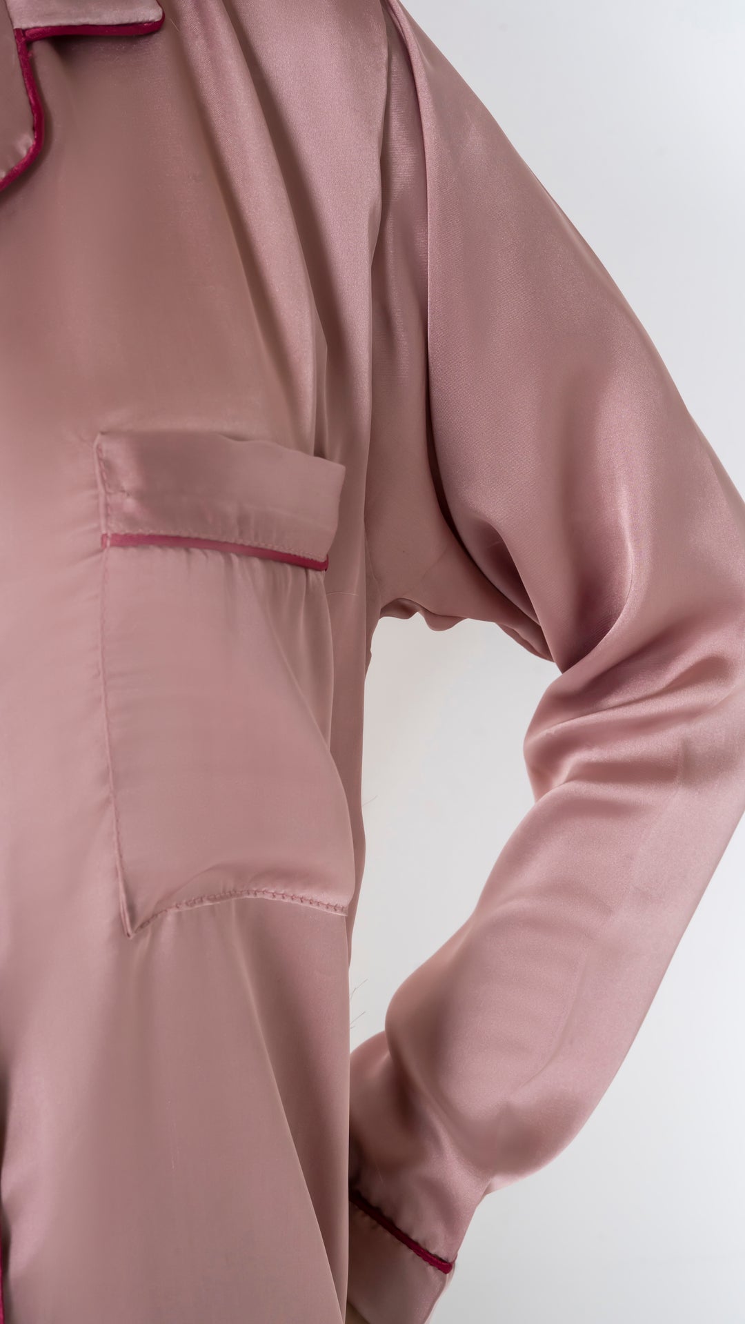 Rose Gold Silk PJ Set