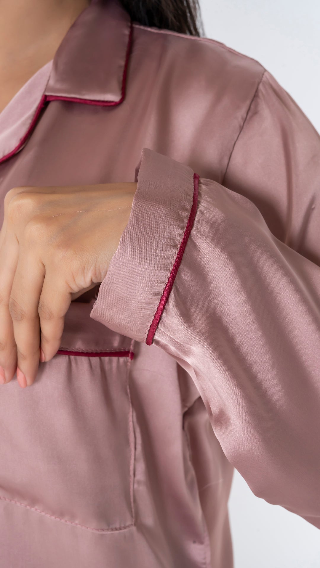 Rose Gold Silk PJ Set