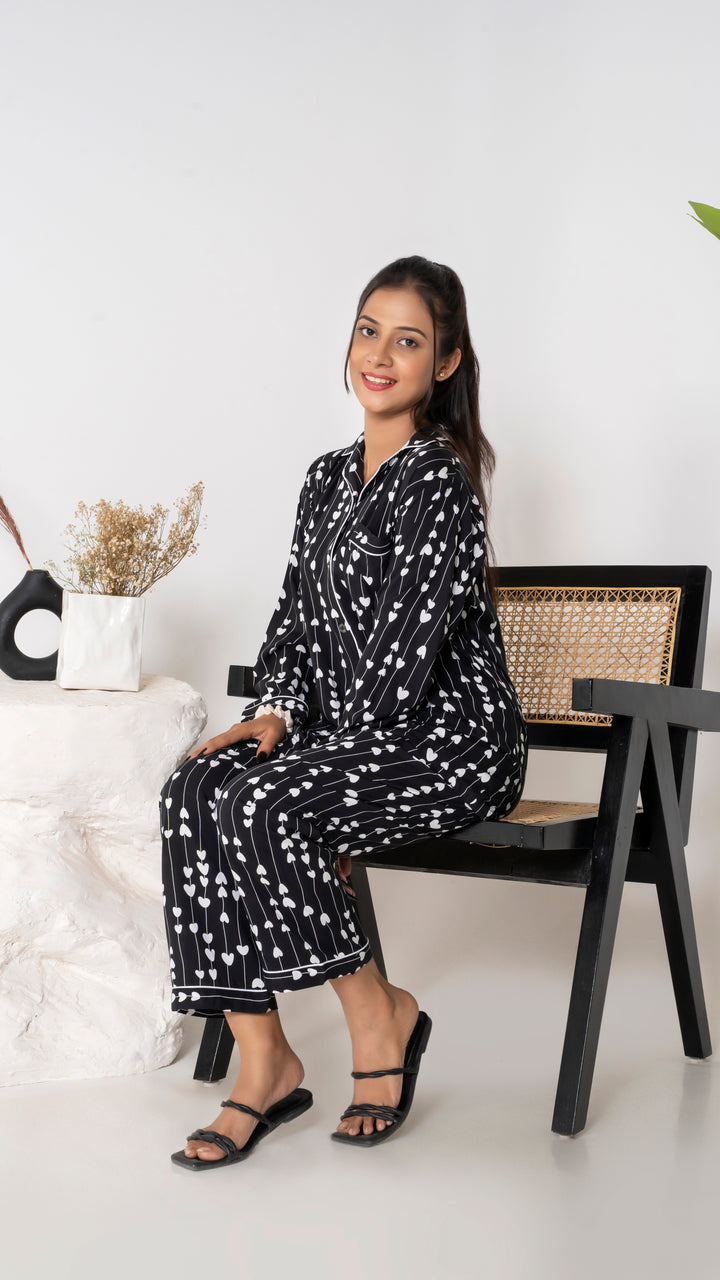 Heart Lines PJ Set