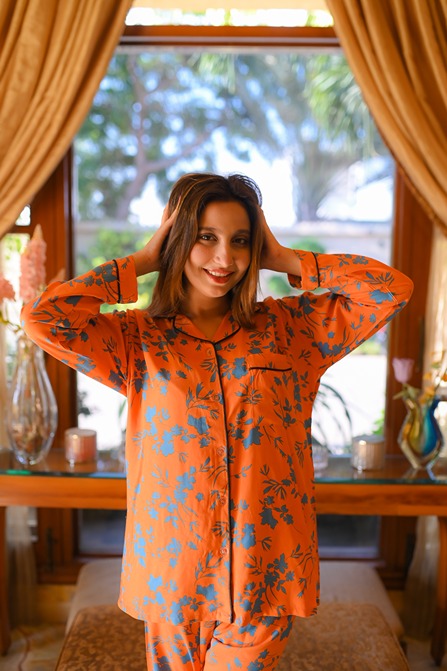 ORANGE ORCHID PJ Set