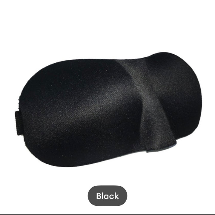 Black Padded Eye Mask