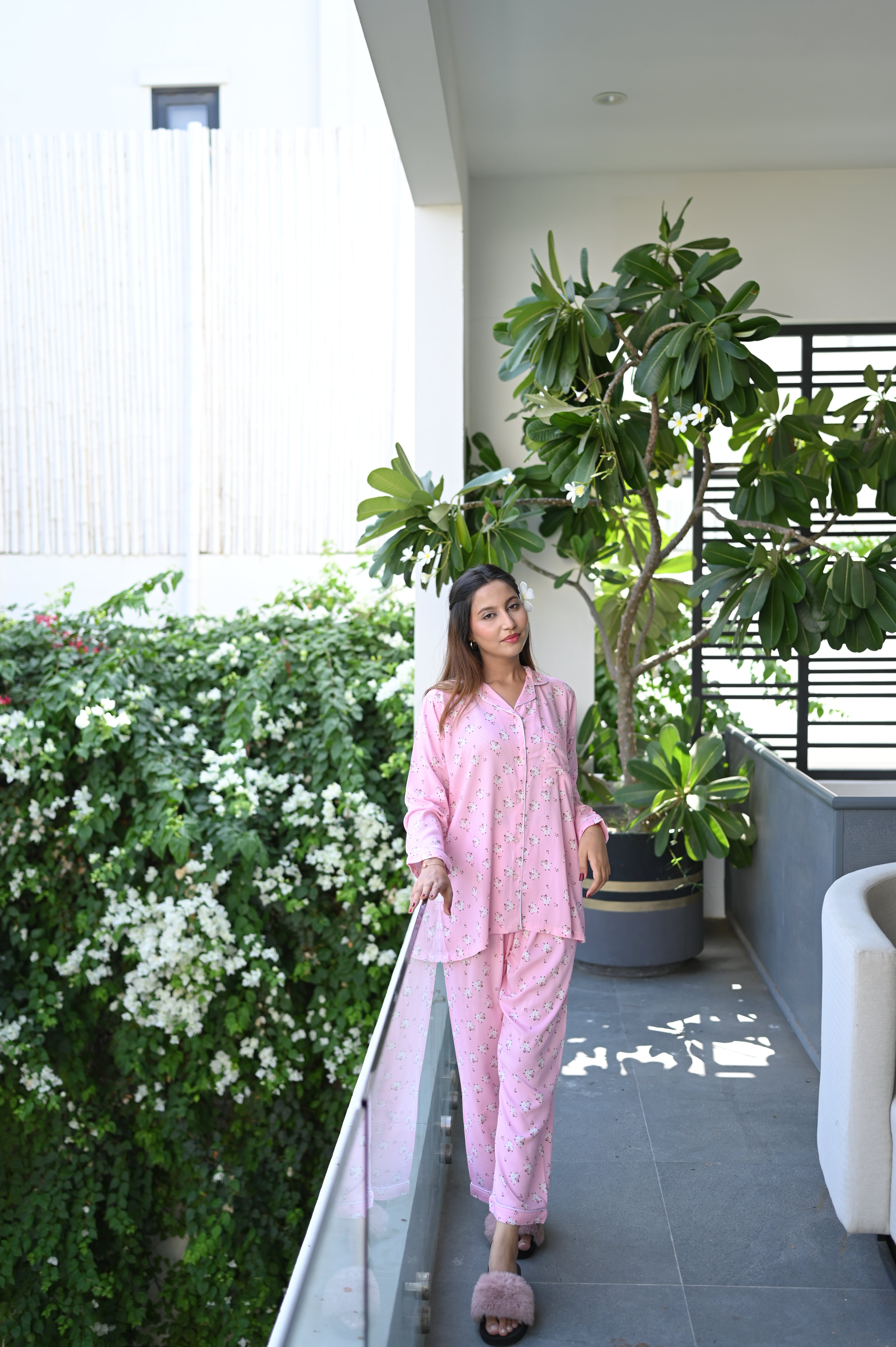 PINK TINY FLORA PJs