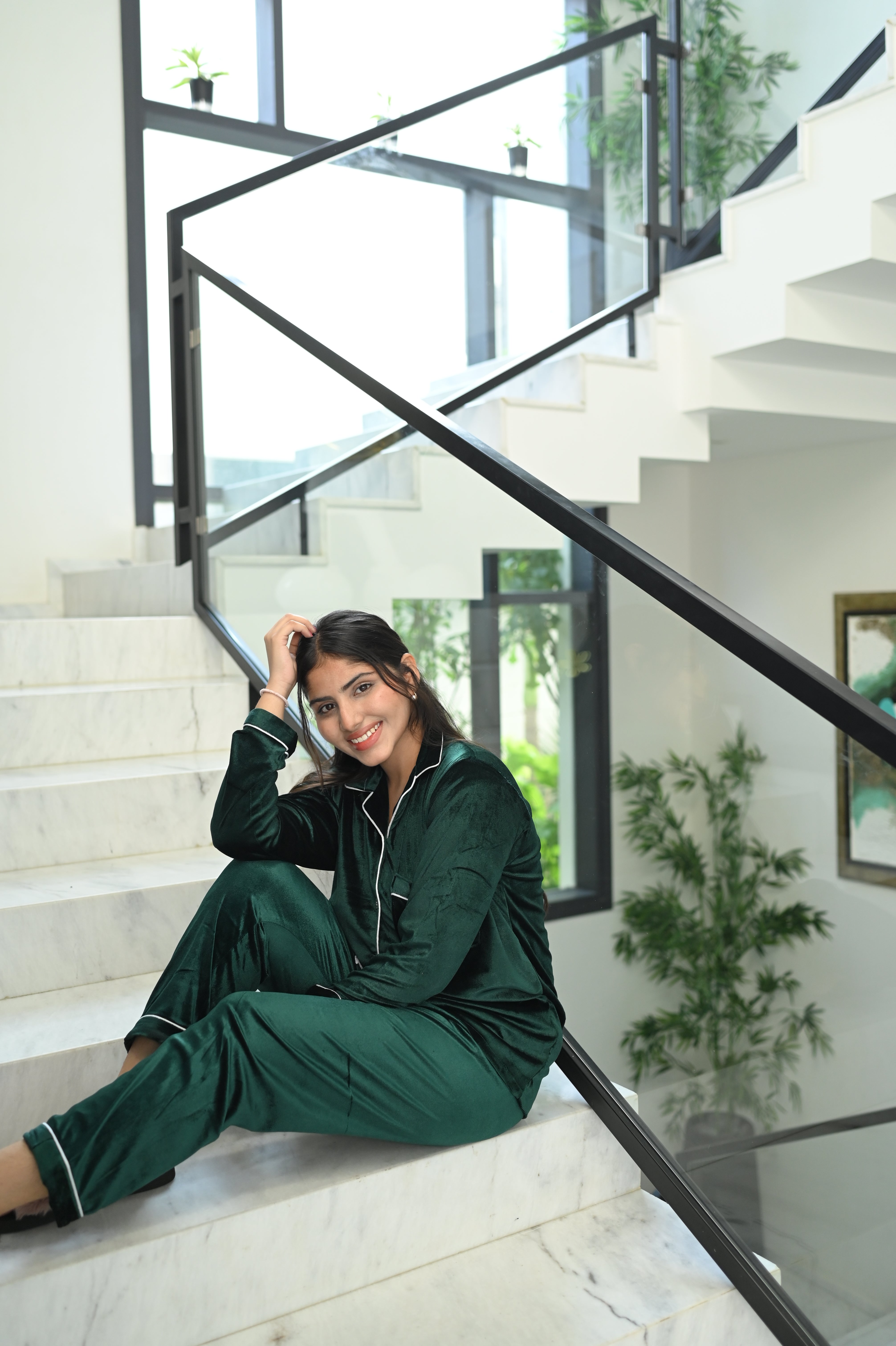 GREEN VELVET PJs